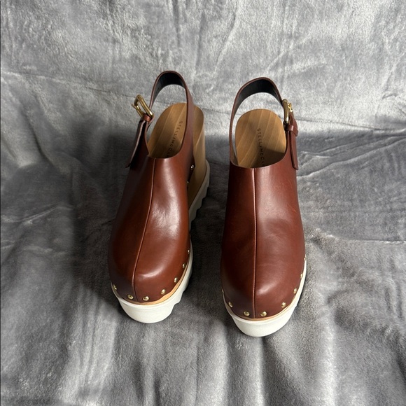 Stella McCartney Shoes - Stella McCartney Brown Leather Platform Shoes